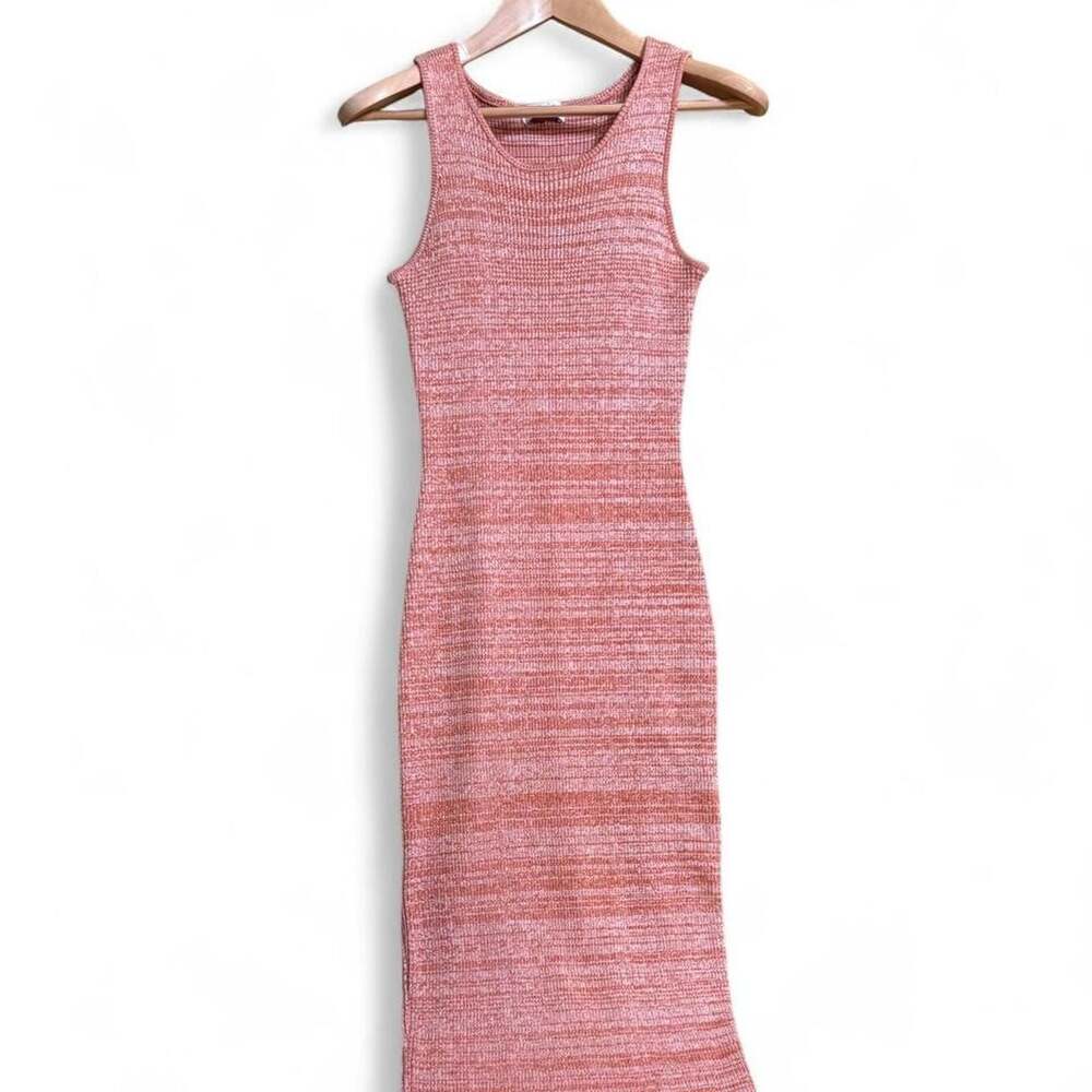 Juniper Blu Coral Marled Knit Maxi Dress Size Small - Picture 3 of 8